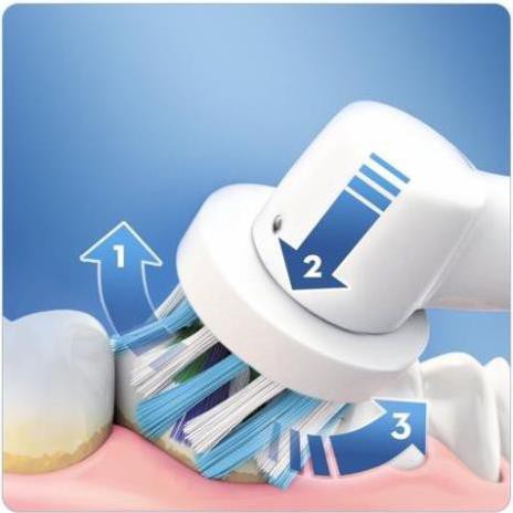 Bàn chải điện (bàn chải pin) Oral B 3D White Action chạy pin AA của Mỹ- làm sạch sâu đến từng kẽ răng