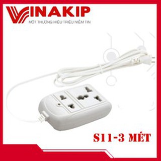 Ổ Cắm 2 Ngả Liền Dây VINAKIP S11