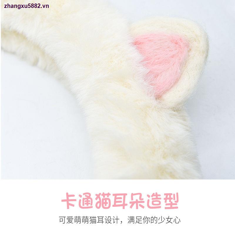 Bọc vô lăng xe ô tô bằng vải bông chống trượt họa tiết hoạt hình dễ thương cho nữ