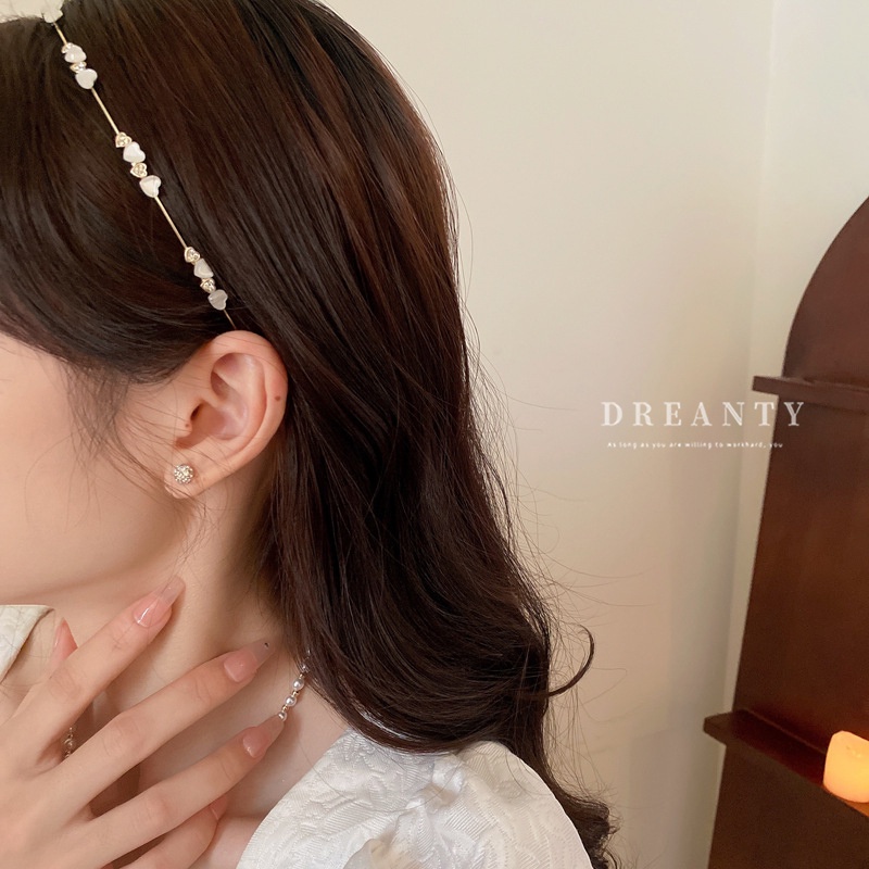 Băng Đô Cài Tóc Dạng Ấn Đính Kim Cương Giả Phong Cách Mori Dễ Phối Đồ