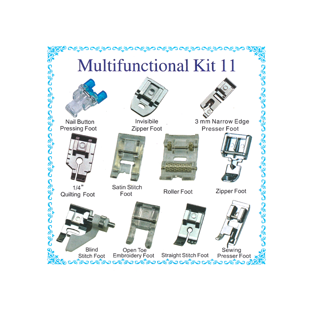 Set 11 / 32 Chân Vịt Máy May Bằng Kim Loại Đa Năng Tiện Dụng Chất Lượng Cao