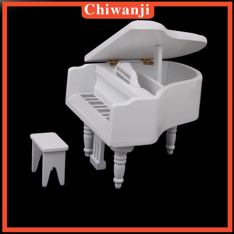 Nôi Em Bé Bằng Gỗ Màu Trắng Cỡ 1 / 12 Trang Trí Nhà Búp Bê