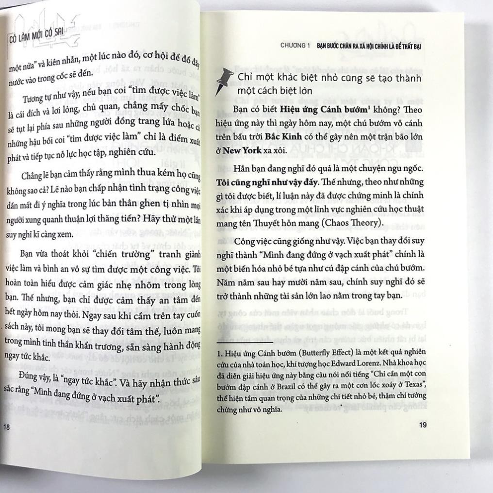 Sách Có làm mới có sai - Thất bại thực ra cũng là một sự đóng góp [ Minh Long ]