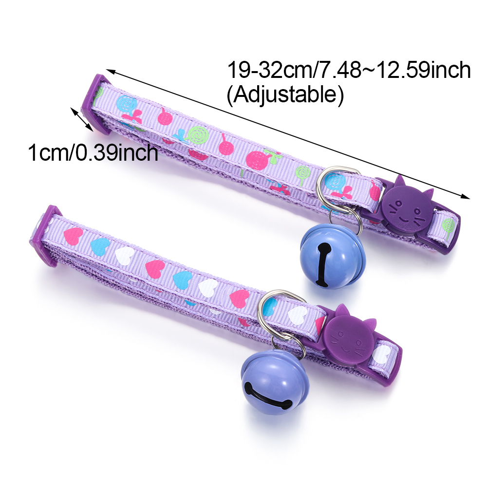 Phụ Kiện Vòng Cổ Hình Đầu Mèo Có Chuông Dễ Thương Cho Thú Cưng