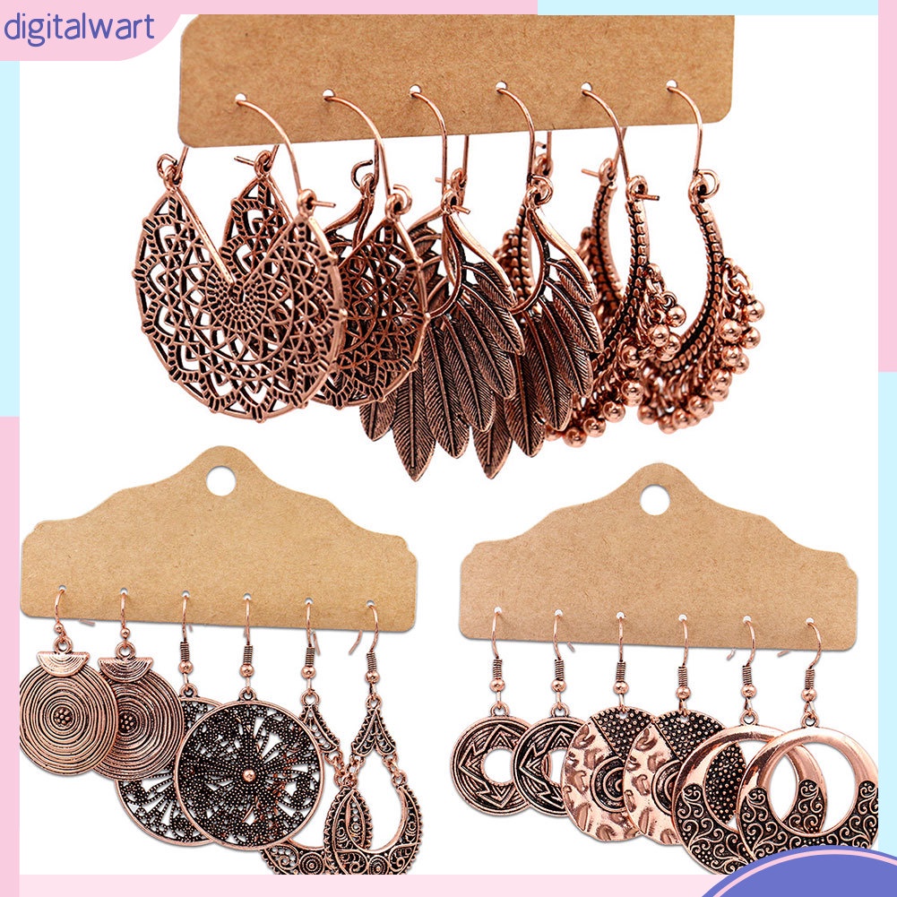 Bộ 3 đôi khuyên tai thời trang Boho cho nữ