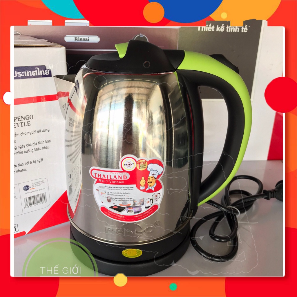 Ấm đun siêu tốc Pengo 1.8L - Hàng Thái Lan