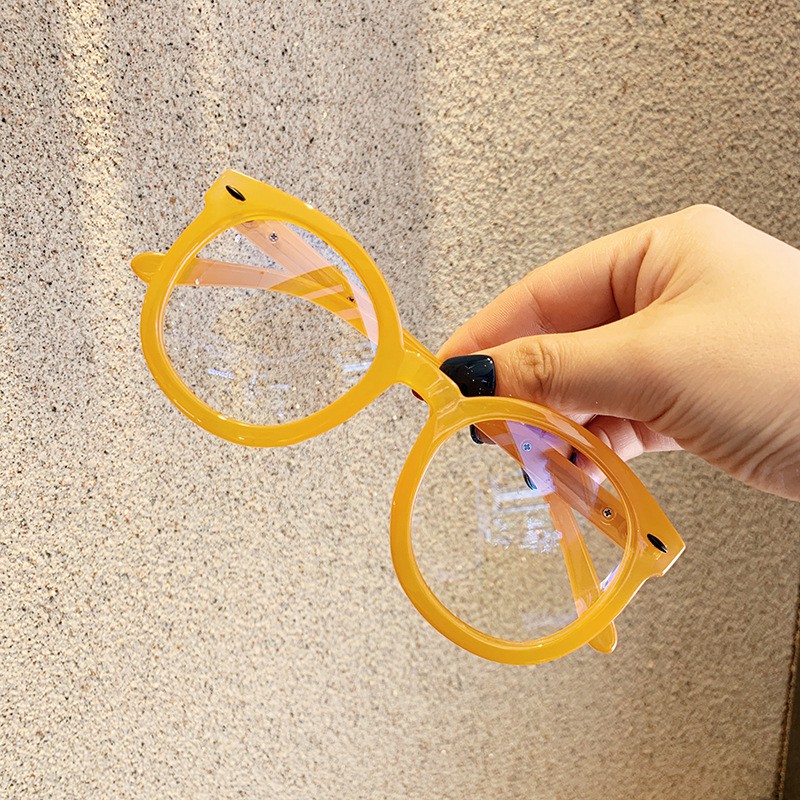 Kính giả cận nữ cao cấp phong cách Hàn Quốc chống tia UV mắt tròn đẹp cute ABICA 063