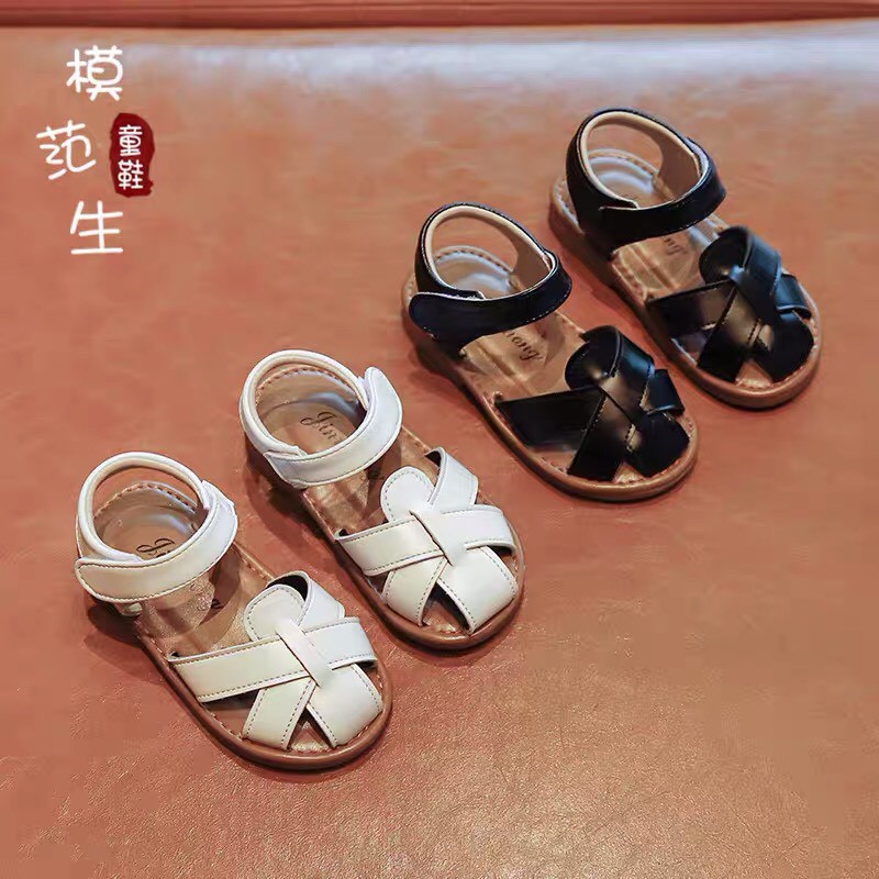 Dép sandal rọ bé gái đan da mềm siêu xinh, chống trơn trượt, phong cách hàn quốc, xinh xắn dành cho bé mã 2021-117