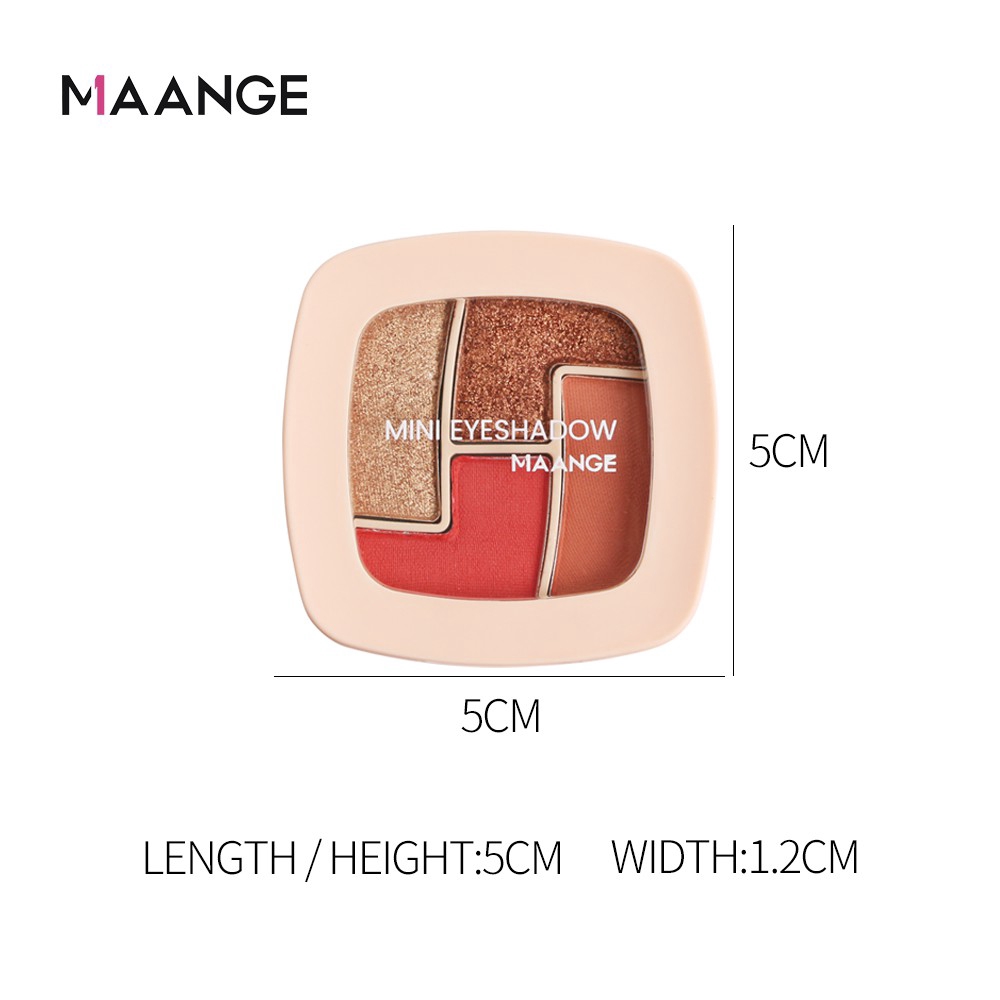 Bảng Phấn Mắt MAANGE Mini 4 Màu Không Thấm Nước 21g | BigBuy360 - bigbuy360.vn