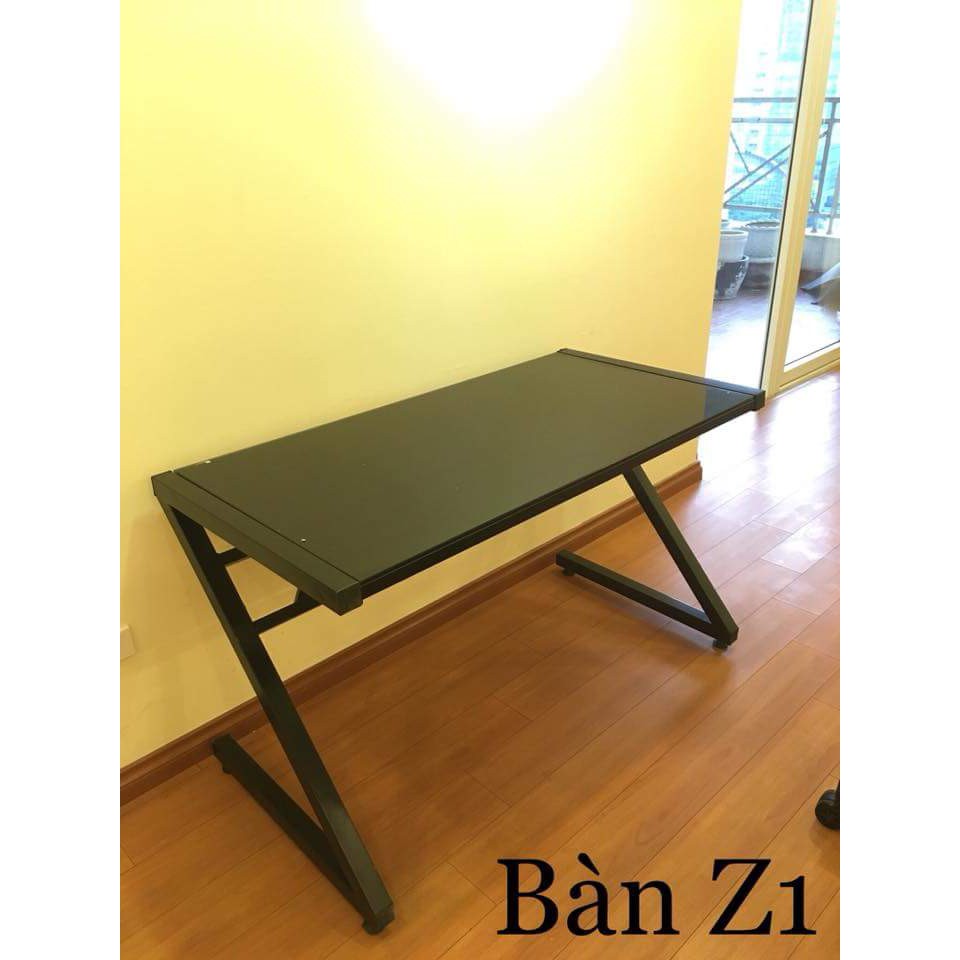Bàn Gaming Z-Desk Mặt Kính Cường Lực Khung Sơn Tĩnh Điện Bảo hành 24 tháng