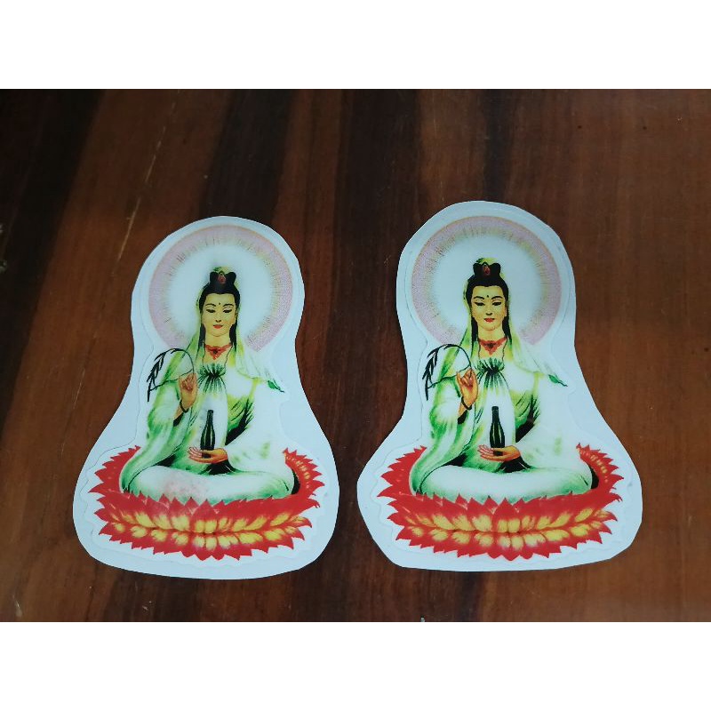 Bộ 2 tem nổi hình Phật 3D siêu đẹp 10cm