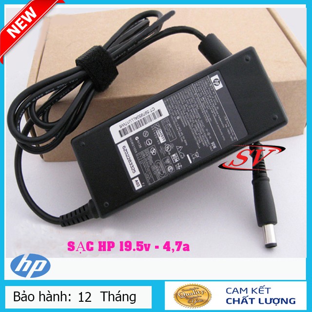 [SẠC ZIN] Sạc laptop HP chân kim to loại 19V - 4.74A New 100%