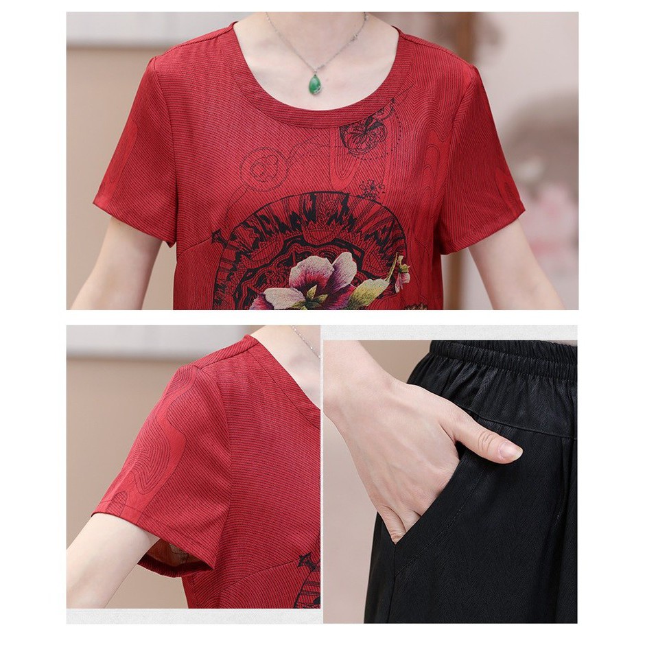 B29902 - Set áo và quần nữ trung tuổi hàng nhập 440k