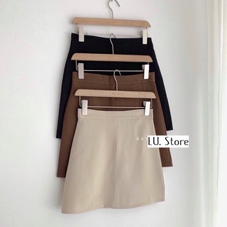 Chân váy chữ A dáng ngắn Basic ( có lót quần váy) lưng cao chất dấc mềm mịn co dãn nhẹ, chân váy basic 2023 mã 7621