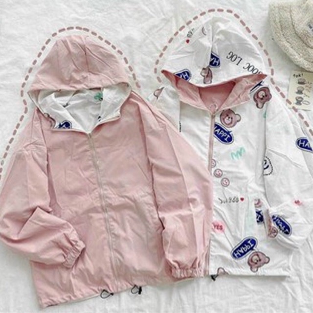 Áo khoác dù mặc được 2 mặt siêu hot Hàng y hình