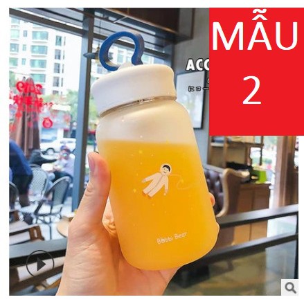 Bình thủy tinh du hành vũ trụ tặng kèm túi chống sốc