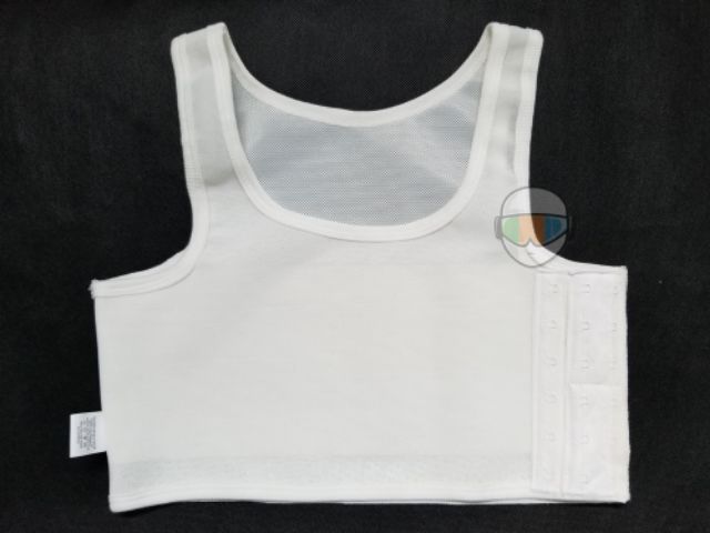 Áo nịt vải lưới siêu mát, có gen, có viền móc gài hông trái   Tomboy Transguy