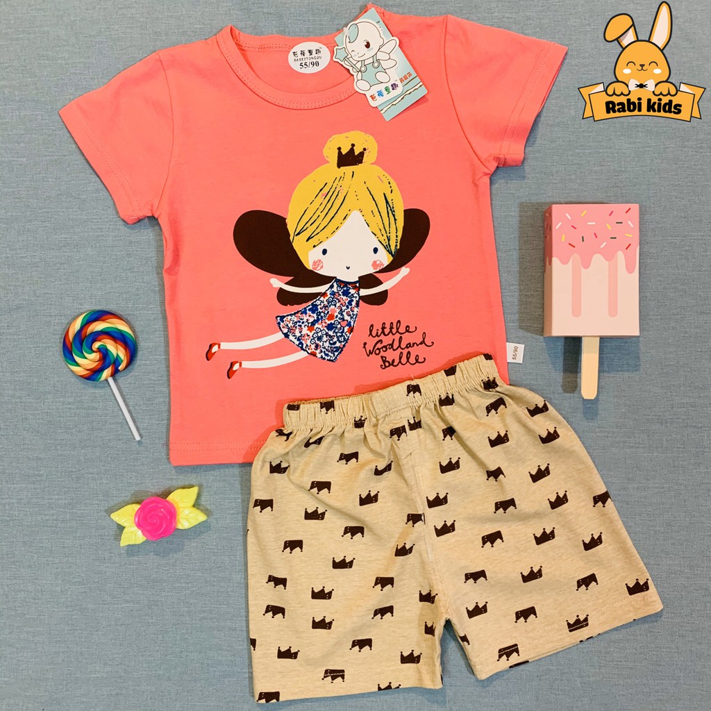 Set trang phục bé GÁI hè 2020 - Little woodland belle - TQXK ảnh THẬT by RabiKids