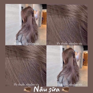 Combo thuốc nhuộm tóc màu nâu sữa ( lên từ nền nâu sáng)