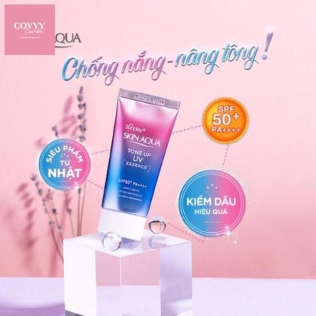 Kem chống nắng Sunplay Skin Aqua Tone Up UV Essence SPF50+ PA+ (80g)