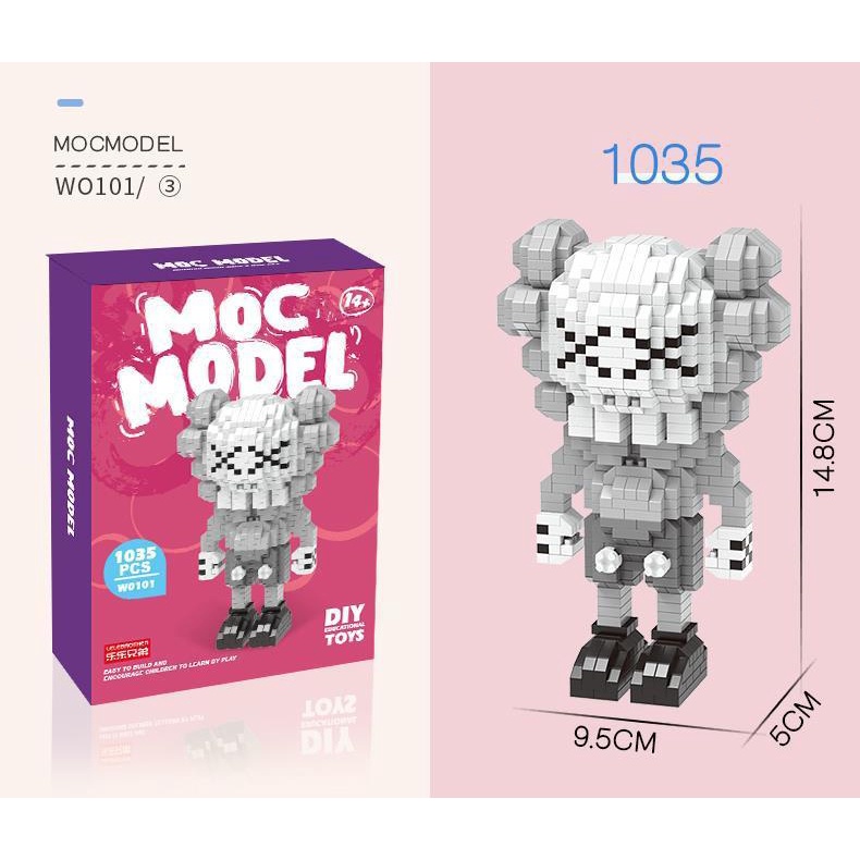 Mô Hình 3D Lắp RápKaws Moc Nhân Vật Hoạt Hình Cho Bé Trai Gái Giá Rẻ Bằng Nhựa Trang Trí Mini Sáng Tạo Đáng Yêu