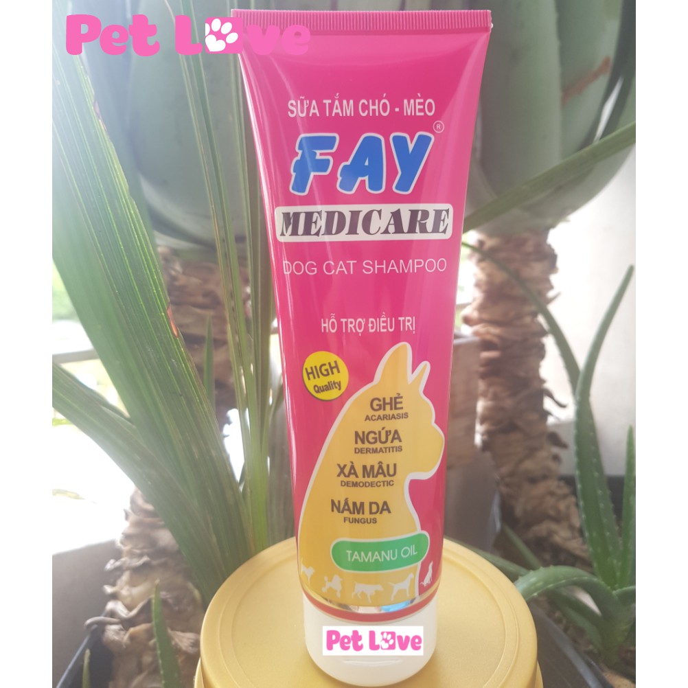 Sữa tắm Fay Medicare diệt ghẻ, vảy gàu, nấm da chó mèo