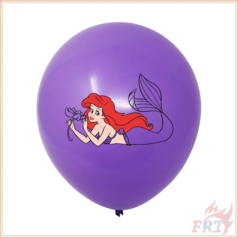 DISNEY ♦ Trang Trí Tiệc - Bong Bóng ♦ 1 Bong Bóng Latex 12inch Dòng Nàng Tiên Cá Ariel Series 01 Trang Trí Tiệc Sinh Nhật