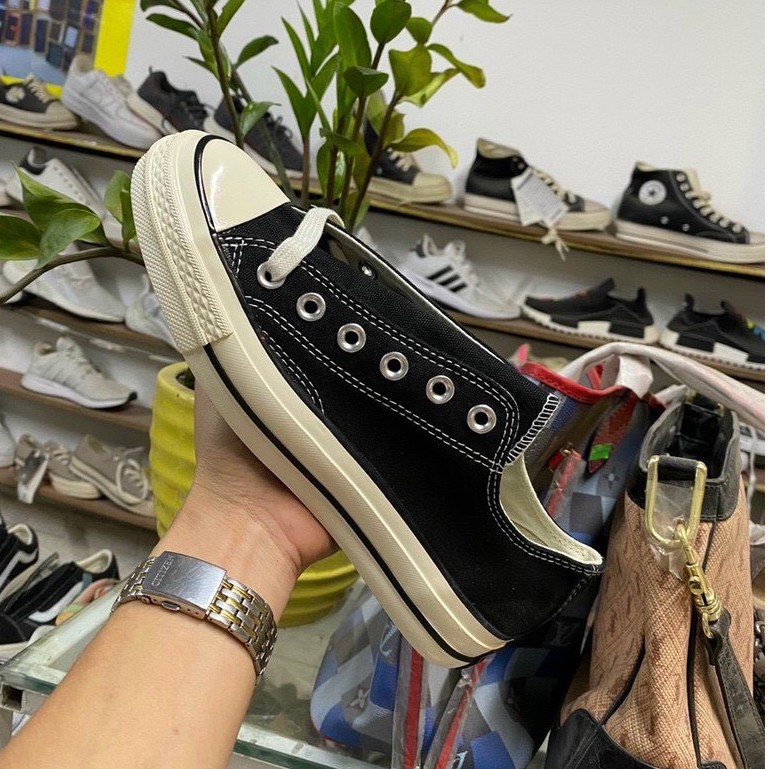 Giày 𝐂𝐎𝐍𝐕𝐄𝐑𝐒𝐄 1970s Nam Nữ, 𝐂𝐎𝐍𝐕𝐄𝐑𝐒𝐄 Cổ Cao/Thấp , Giày CV màu trắng đen