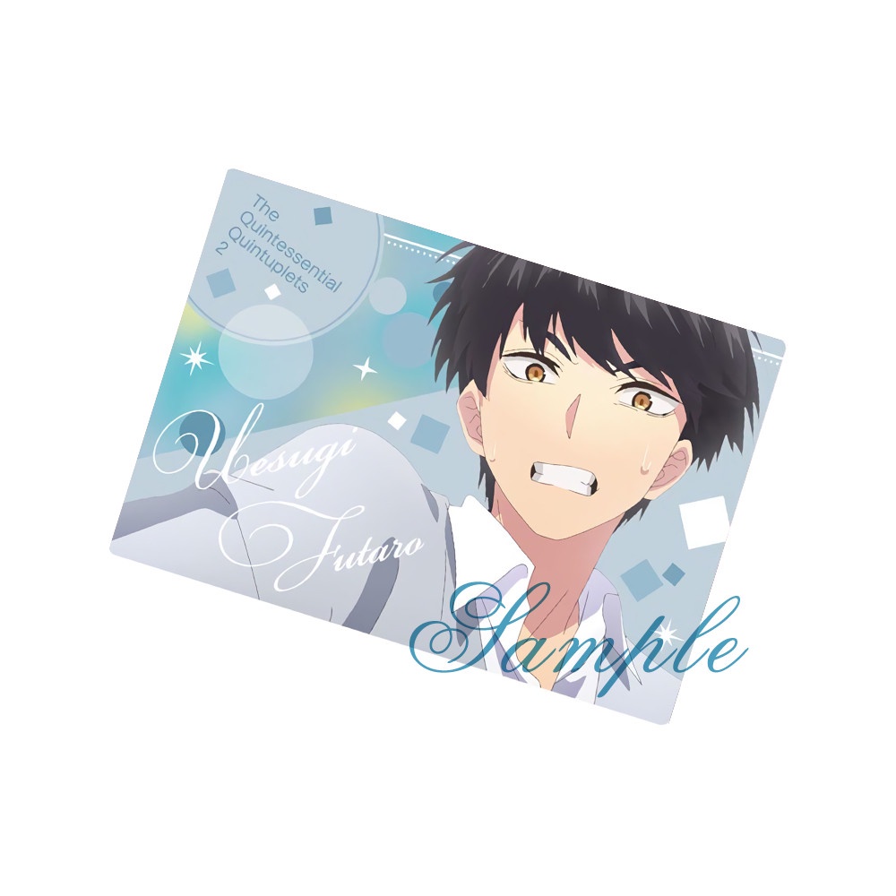 Ảnh card bo góc in hình Gotoubun No Hanayome ver ĐỒNG PHỤC HỌC SINH anime Nhà Có 5 Nàng Dâu thẻ bo viền 5*8cm