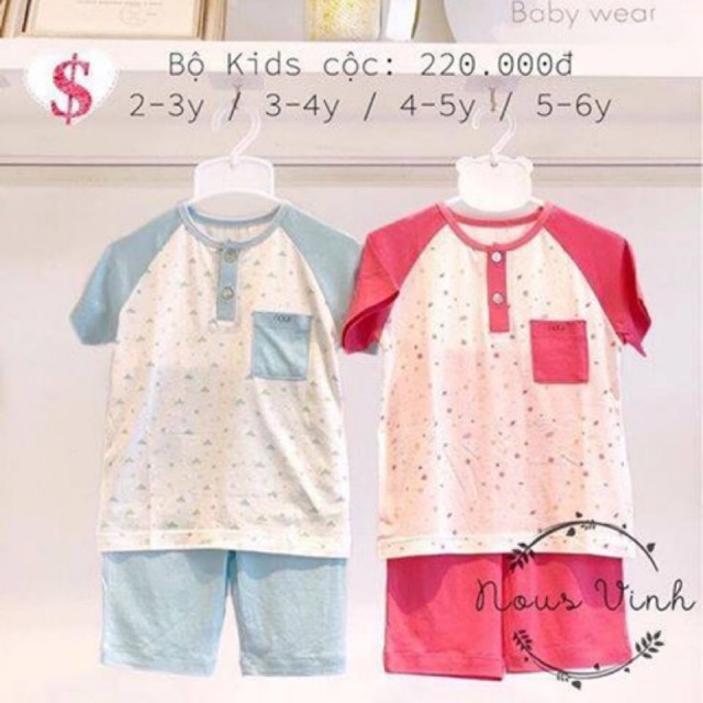 Bộ Kid cộc cho bé từ 2 - 6 tuổi