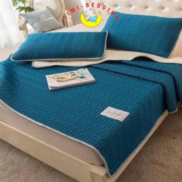 Chiếu điều hòa cao su non một màu 3 lớp dày dặn, thoáng mát và siêu êm - Timibedding