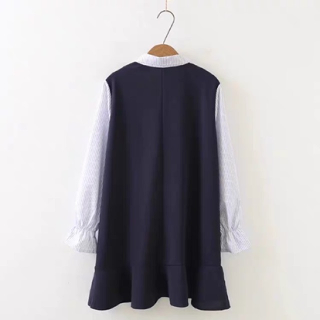 Đầm đuôi cá liền áo sơ mi thanh lịch ulzzang 🎀🎀 | BigBuy360 - bigbuy360.vn