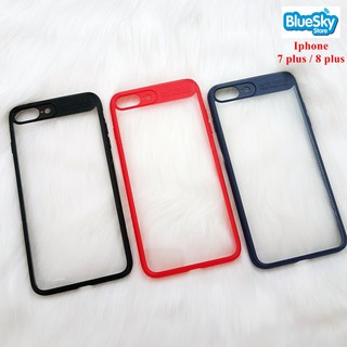 Ốp lưng Iphone 7 Plus / 8 Plus NXE Auto Focus trong viền màu
