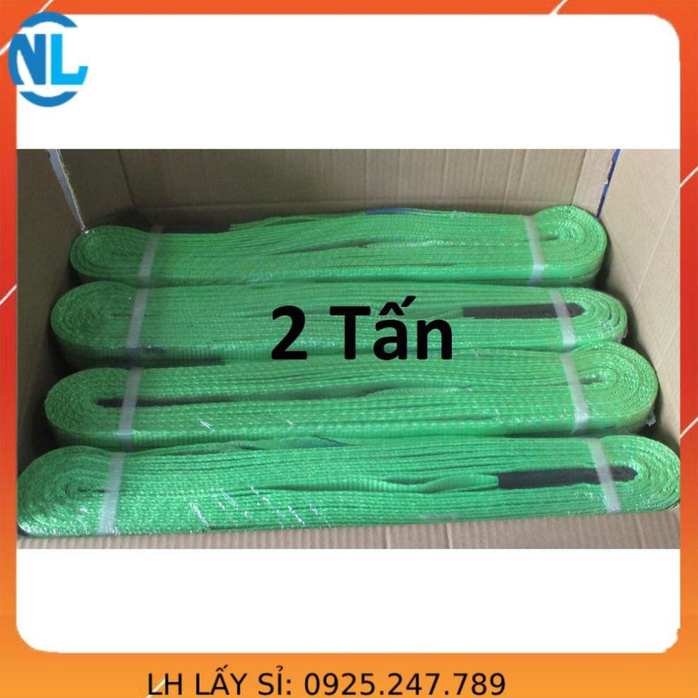 Dây cáp vải cẩu hàng 2 tấn x 4 mét - rộng 5cm