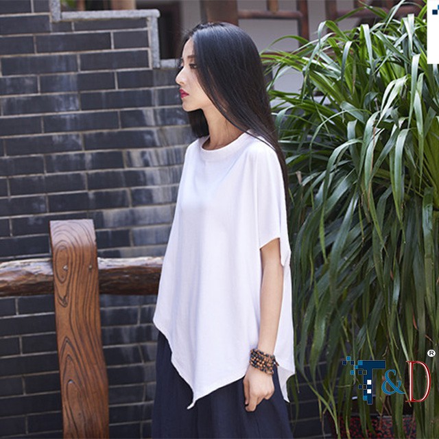 ÁO KIỂU NỮ CÁNH DƠI VẠT XÉO
