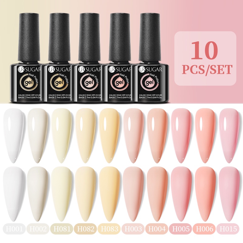 Set 10 chai sơn gel UV UR SUGAR 7ml