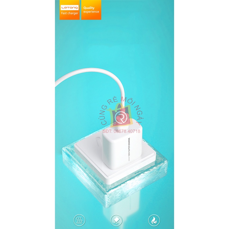 Bộ củ sạc cáp dữ liệu sạc nhanh 66W - Tương thích 120W Type-C - sạc đầy đủ giao thức công suất cao