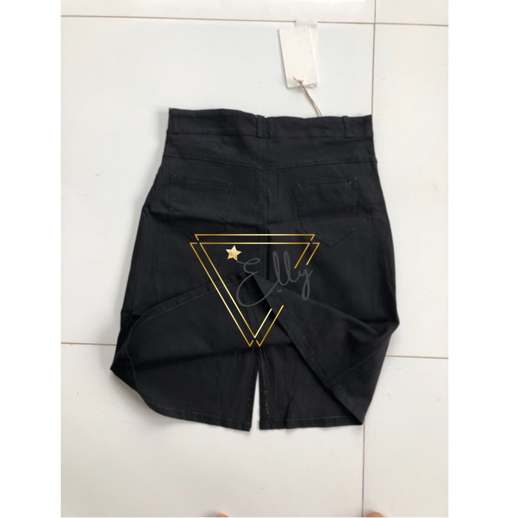 Chân váy Kaki khoá xẻ trước - Kaki chéo | BigBuy360 - bigbuy360.vn