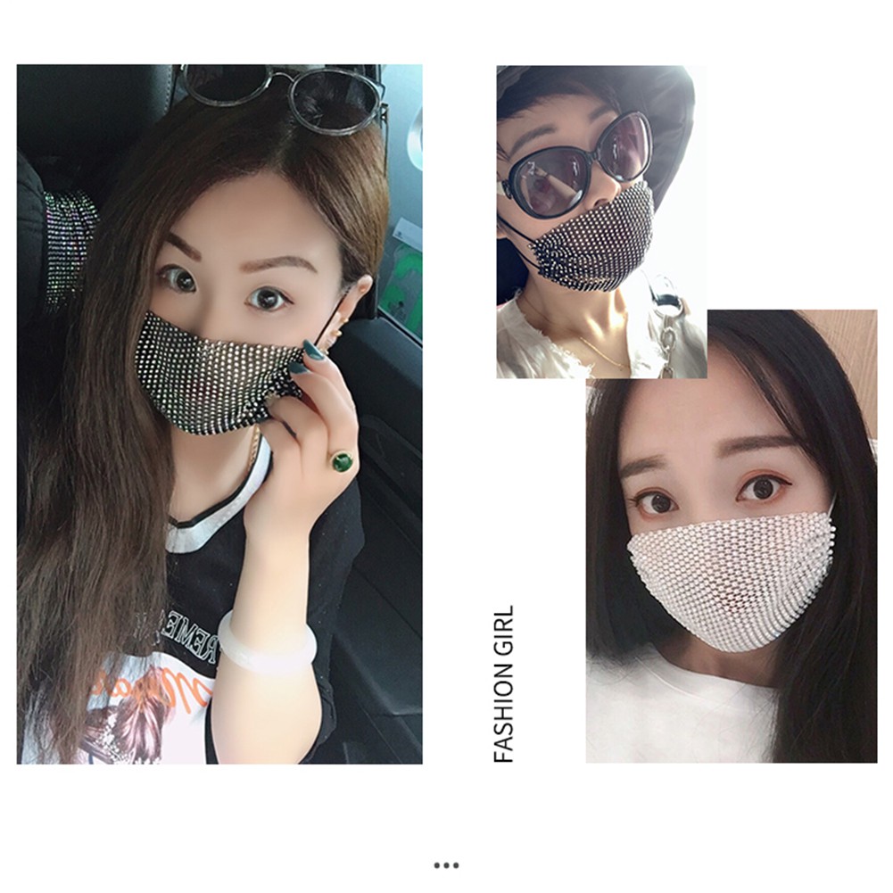 (Hàng Mới Về) Khẩu Trang Đính Đá Lấp Lánh Có Thể Tái Sử Dụng 1 Lần Tiện Lợi | BigBuy360 - bigbuy360.vn