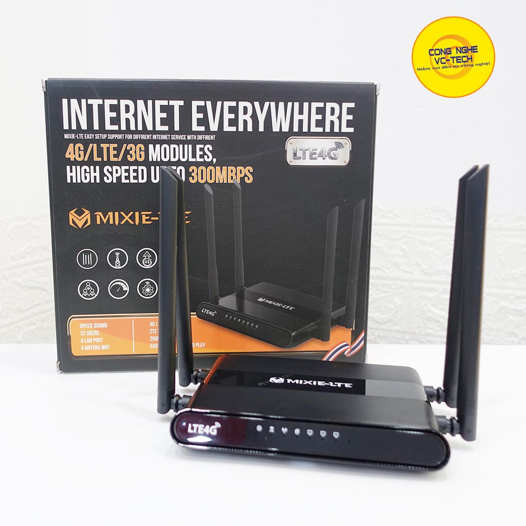 Bộ Phát Wifi 3G/4G Tốc Độ Cao MIXIE-LTE 4 RÂU🌀 Hỗ Trợ Phát Wifi Từ SIM 4G 🌀 INTERNET TRÊN MỌI NẺO ĐƯỜNG | BigBuy360 - bigbuy360.vn