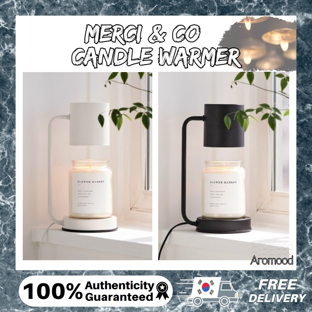 Đèn đốt nến thơm / Bộ điều khiển ánh sáng kích thước lớn với 1 bóng đèn halogen - Merci & Co Candle Warmer / Đèn đốt nến