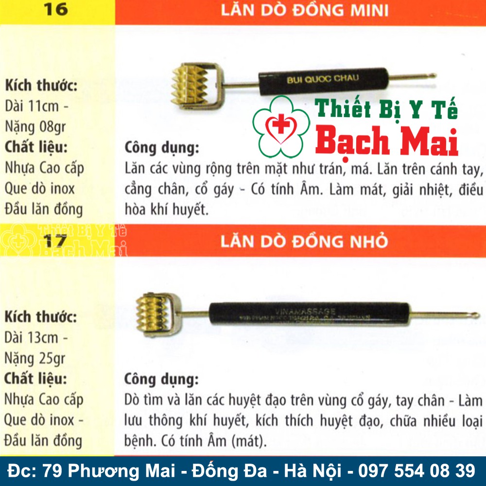 Lăn Dò Đồng - Dụng Cụ Diện Chẩn