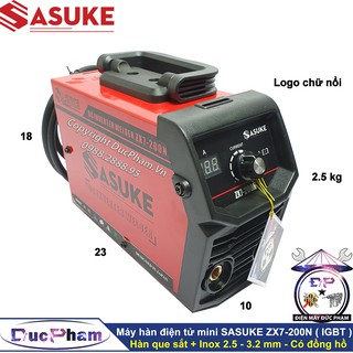 Máy hàn điện tử mini Sasuke ZX7-200N có đồng hồ