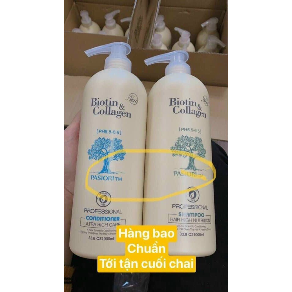>Hàng Chuẩn< DẦU GỘI XẢ BIOTIN & COLLAGEN TRẮNG - 1000ml | BigBuy360 - bigbuy360.vn