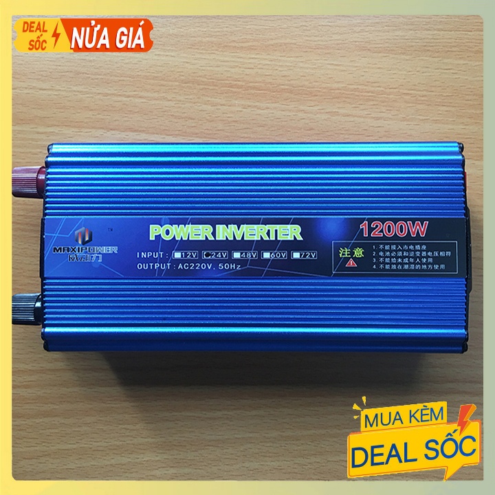 Bộ kích điện 1200W Từ 12V lên 220V Kích điện sử dụng gia đình
