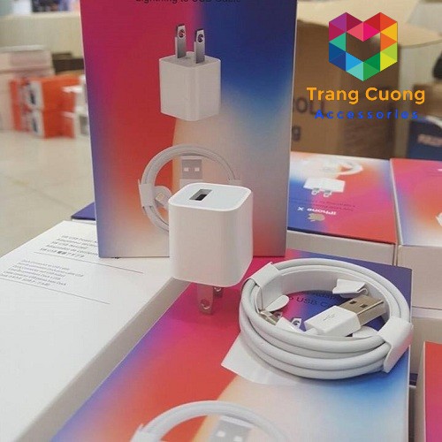 [FREESHIP] Bộ Sạc IPhone X Chính Hãng (sạc nhanh cho các dòng IP 5 trở lên)