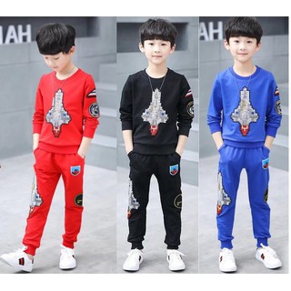 [HÀNG MỚI VỀ] Bộ thu đông cho bé trai từ 18-28kg vũ trụ( quần không có túi)