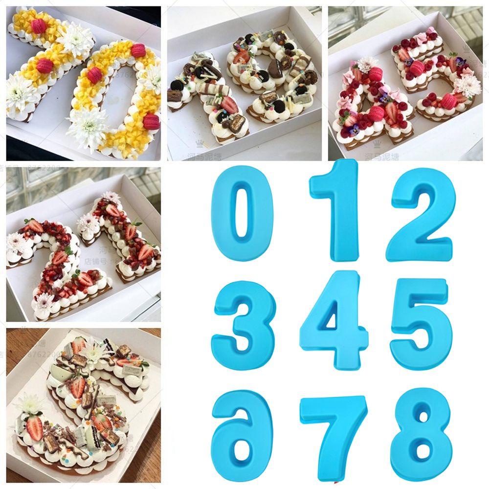 BORAG Khuôn Làm Bánh Chống Dính Hình Số Cho Nhà Bếp