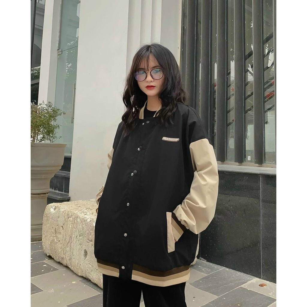 [Mã NHAC1111 Giảm 10k Đơn 0k] ÁO KHOÁC DÙ BOMBER FROM RỘNG WASNOTP Unisex ulzzang 2 Màu Cực Hot - LynHouse