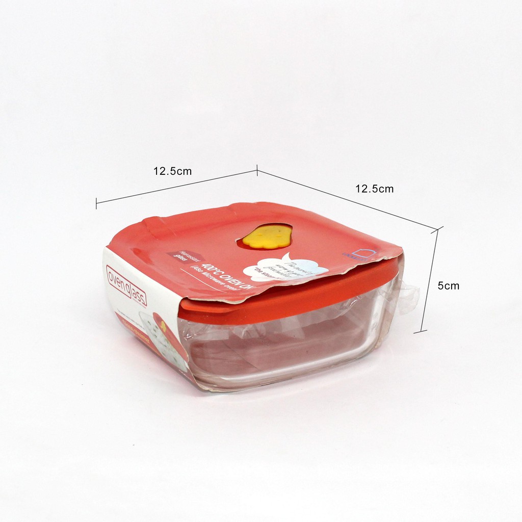 [Siêu khuyến mãi] Hộp thủy tinh chịu nhiệt Rice Container Red Cap LLG501 320ml & LLG502 410ml